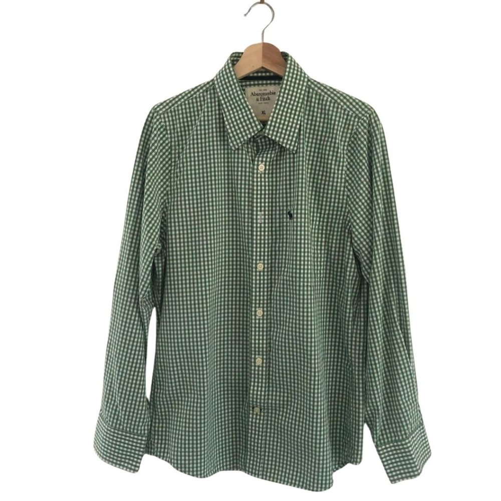 Abercrombie & Fitch Muscle Fit Button Down Long Sleeve Shirt Size XL